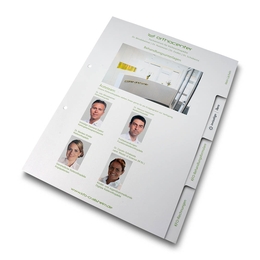 Register 04-fach Behandlungsunterlagen Kieferorthopäde