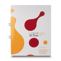 Mappe medizinisches diagnostisches Labor - Lindner druckt hochwertige Präsentationsmappe