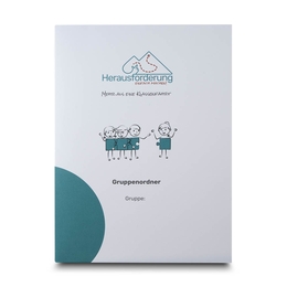 Mappe Herausforderung - Gruppenordner - Lindner druckt hochwertige Präsentationsmappe