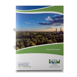 Patientenmappe Palliativversorgung - Lindner druckt hochwertige Präsentationsmappe