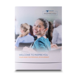 INSPIRE.YOU Trainingsangebot - Lindner druckt hochwertige Präsentationsmappe