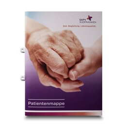 Patientenmappe Palliative - Lindner druckt hochwertige Präsentationsmappe