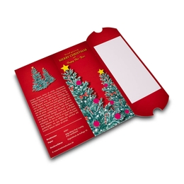 Kissenverpackung mit Schokolade