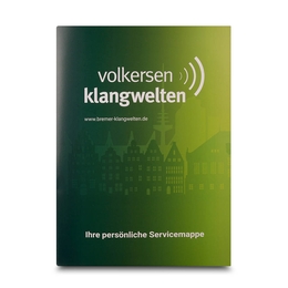 Servicemappe Klangwelten - Lindner druckt hochwertige Präsentationsmappe