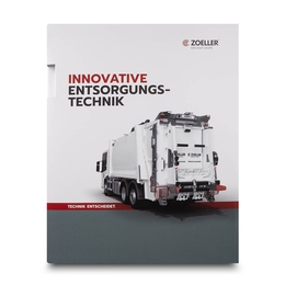 Mappe Entsorgungstechnik mit USB-Stick - Lindner druckt hochwertige Präsentationsmappe