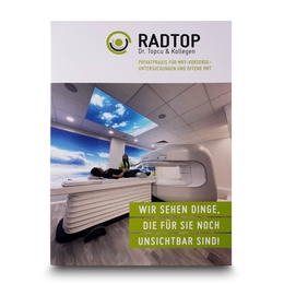 Radiologie-Mappe Topcu Gruppe - Lindner druckt hochwertige Präsentationsmappe