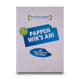 Mappe Etiketten - Lindner druckt hochwertige Präsentationsmappe