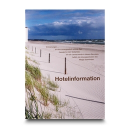 Mappe Hotelinformation Dierhagen - Lindner druckt hochwertige Präsentationsmappe