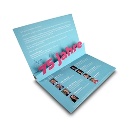 Direct Mailing Pop-Up BGA 75 Jahre