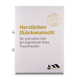 Mappe Traumhaus - Lindner druckt hochwertige Präsentationsmappe