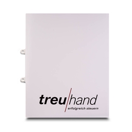 Schnelle Mappe Treuhand Steuerberatung - Lindner druckt hochwertige Präsentationsmappe