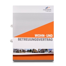Mappe Wohn-u.Betreuungsvertrag - Lindner druckt hochwertige Präsentationsmappe
