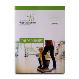 Therapieheft Mappe Rehaklinik - Lindner druckt hochwertige Präsentationsmappe