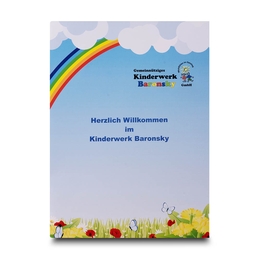 Laschenmappe Kinderwerk - Lindner druckt hochwertige Präsentationsmappe