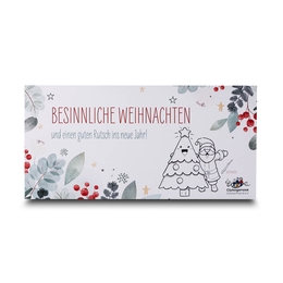 Weihnachtskarte Glykogenose - Lindner steht für Beratung - Kreation - Veredelung - Druck - Konfektionierung
