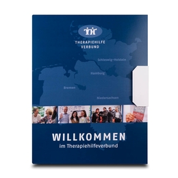 Fächermappe 6-fach Register Therapiehilfeverbund - Lindner druckt hochwertige Präsentationsmappe