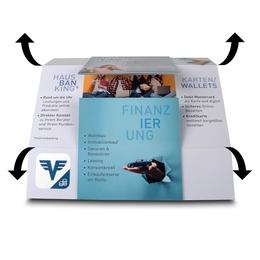 Endlosfaltkarte Volksbank