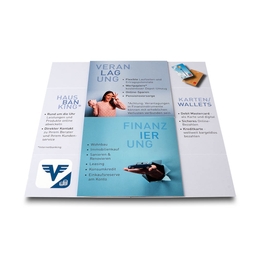 Endlosfaltkarte Volksbank