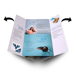 Endlosfaltkarte Volksbank