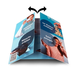 Endlosfaltkarte Volksbank