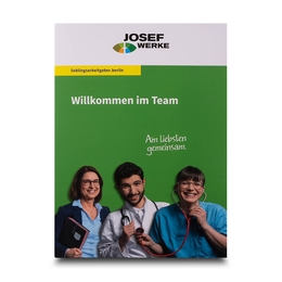 Onboarding-Mappe Krankenhaus Berlin - Lindner druckt hochwertige Präsentationsmappe