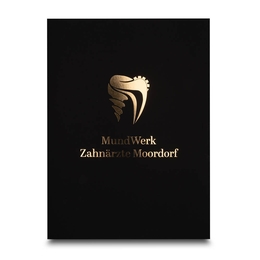 Zahnärzte-Mappe MundWerk - Lindner druckt hochwertige Präsentationsmappe