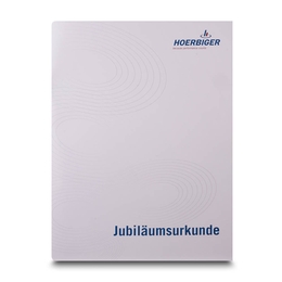 Urkundenmappe Jubiläumsurkunde A3 - Lindner druckt hochwertige Präsentationsmappe