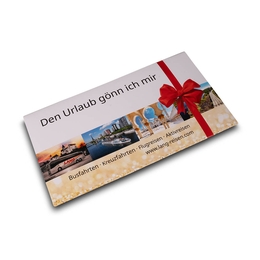 Gutscheinhüllen Reisen - Lindner druckt hochwertige Präsentationsmappe