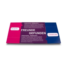 Endlosfaltkarte FREUNDE GESUCHT