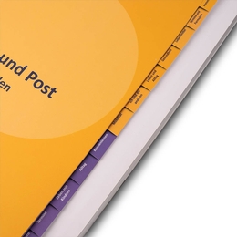 13-fach Register Volkshochschule