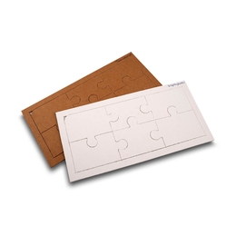 Puzzle 6 Teile Mailingkarte - 3D Pop-ups - Hervorstechen. Auffallen. Begeistern