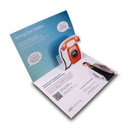 3D Pop-up Karte Telefoniedienstleister - Facettenreiche Druckprodukte indviduell gestalten und drucken