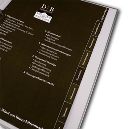 Register 08-fach Objektunterlagen 