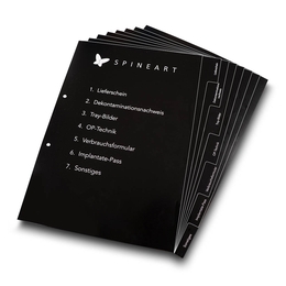 Register 07-fach A4 Medizintechnikunternehmen - Druckerei Lindner steht für: Ordner drucken, Ringordner drucken, Ringbücher drucken, Firmenordner drucken