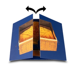 Endlosfaltkarte Figurentheater - Ob Messeeinladung, Werbebotschaft oder Produkterklärung - Effektkarten für jeden Anlass