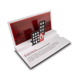 3D Pop-up Karte Personallösungen - Ob Messeeinladung, Werbebotschaft oder Produkterklärung - Effektkarten für jeden Anlass