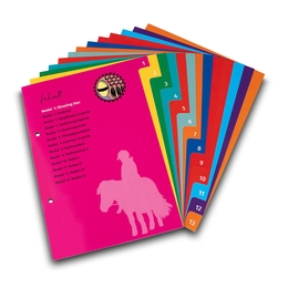 Register 13-fach A5 Horsly Academy Ordner - Druckerei Lindner steht für: Ordner drucken, Ringordner drucken, Ringbücher drucken, Firmenordner drucken