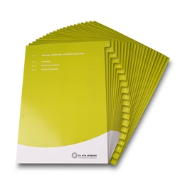 Register 20-fach A4 QM-Ordner - Druckerei Lindner steht für: Ordner drucken, Ringordner drucken, Ringbücher drucken, Firmenordner drucken