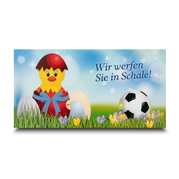 Fensterkarte Design-Großpostkarte gedoppelt Kücken - Druckbertieb Lindner - endlose kreative Möglichkeiten für Ihr individuelles Druckprodukt