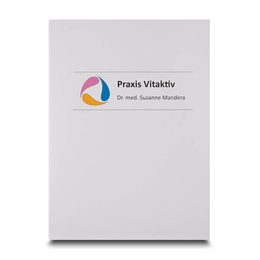 Mappe Praxis Vitaktiv - Angebotsmappe individuell bedrucken lassen