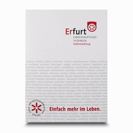 Mappe Stadt Erfurt   - Lindner produzier über 2,5 Mio. Mappen pro Jahr