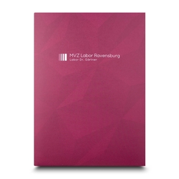 Mappe MVZ Labor Ravensburg - Angebotsmappe individuell bedrucken lassen