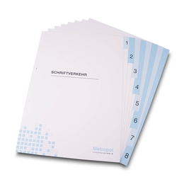 Register 08-fach Willkommen Metropol - Drucksachen in Mainz bei Druckerei Lindner drucken lassen 