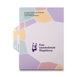 Willkommensmappe Waldorfschule Magdeburg - Angebotsmappe individuell bedrucken lassen