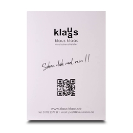 Postkarten Sammelmappe Musikdienstleister - Angebotsmappe individuell bedrucken lassen