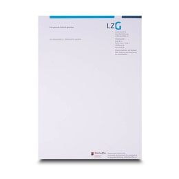 Briefbogen Gesundheitsförderung - Drucksachen in Mainz bei Druckerei Lindner drucken lassen 