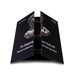 Endlosfaltkarte AI Academy - Drucksachen in Mainz bei Druckerei Lindner drucken lassen 