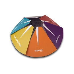 Klappkarte in Kompassform - Drucksachen in Mainz bei Druckerei Lindner drucken lassen 