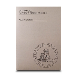 Mappe Kleintierklinik Wasbek - Drucksachen in Mainz bei Druckerei Lindner drucken lassen 