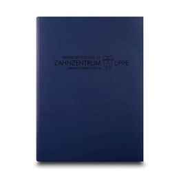 Mappe Kieferorthopädie Zahnzentrum Lippe - Drucksachen in Mainz bei Druckerei Lindner drucken lassen 